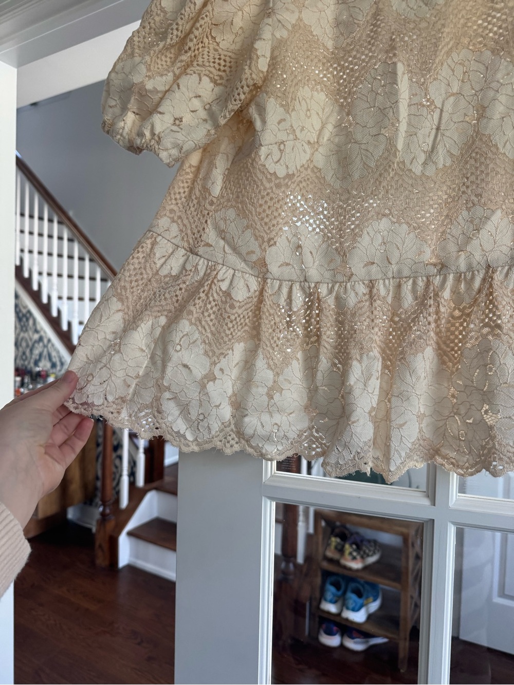 Anthropologie Dolan Left Coast Printed Peplum Top - Picture 6 of 8